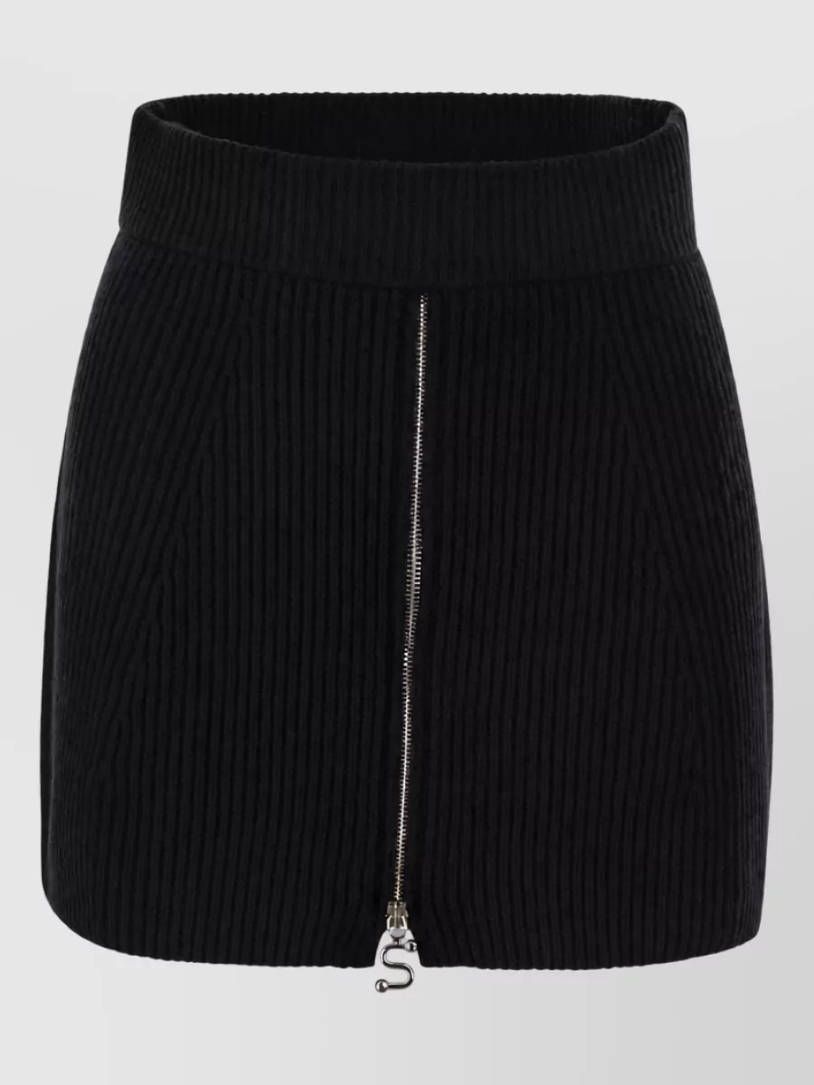 Sportmax Cashmere Wool Fitted Skirt