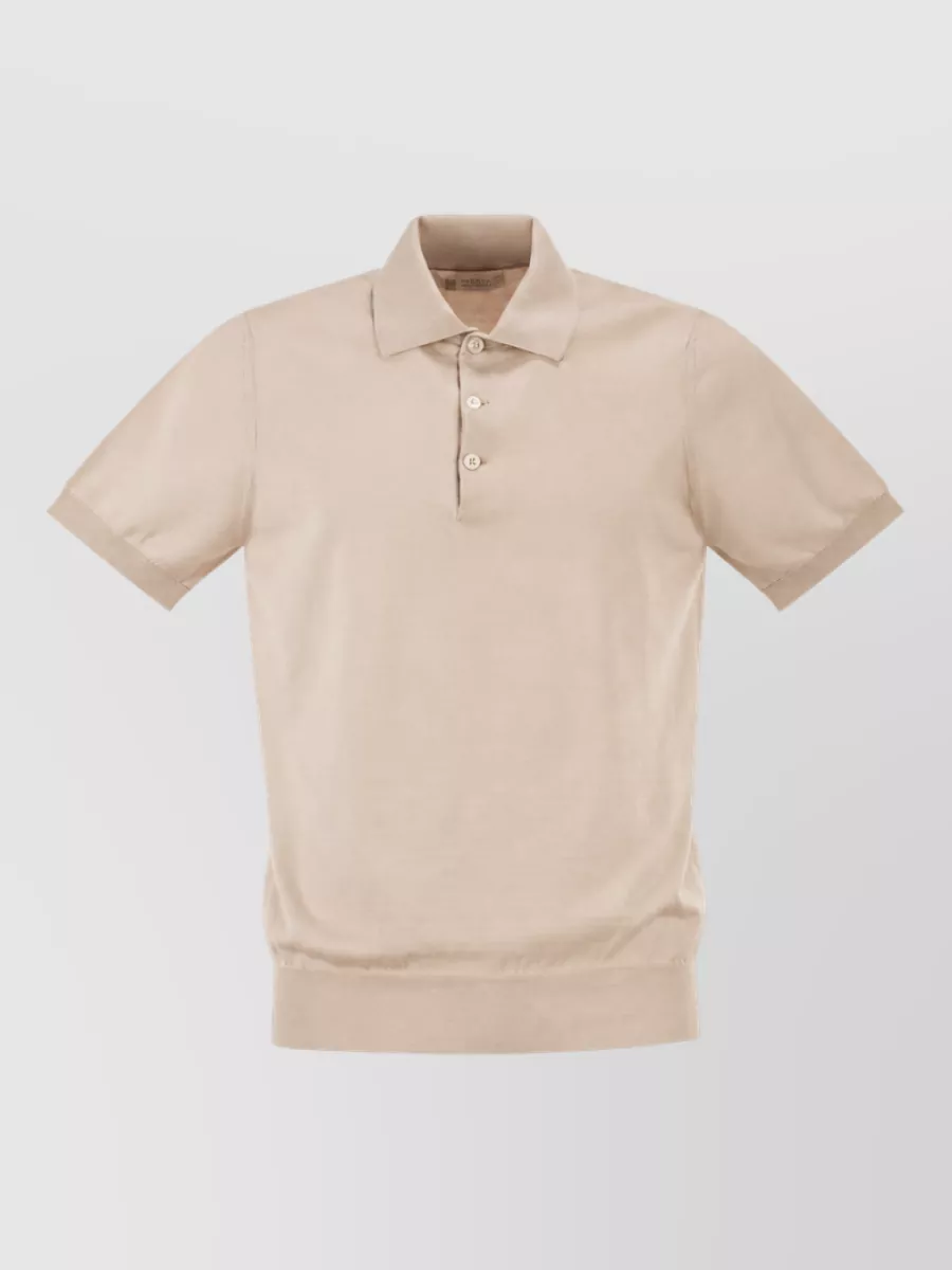 Brunello Cucinelli cotton knit polo shirt