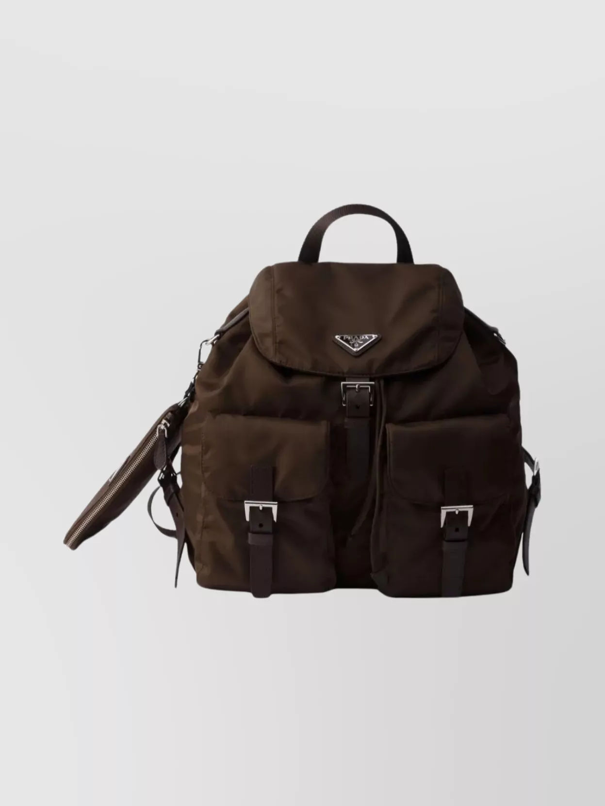 Prada Medium Nylon Backpack And Pouch Set