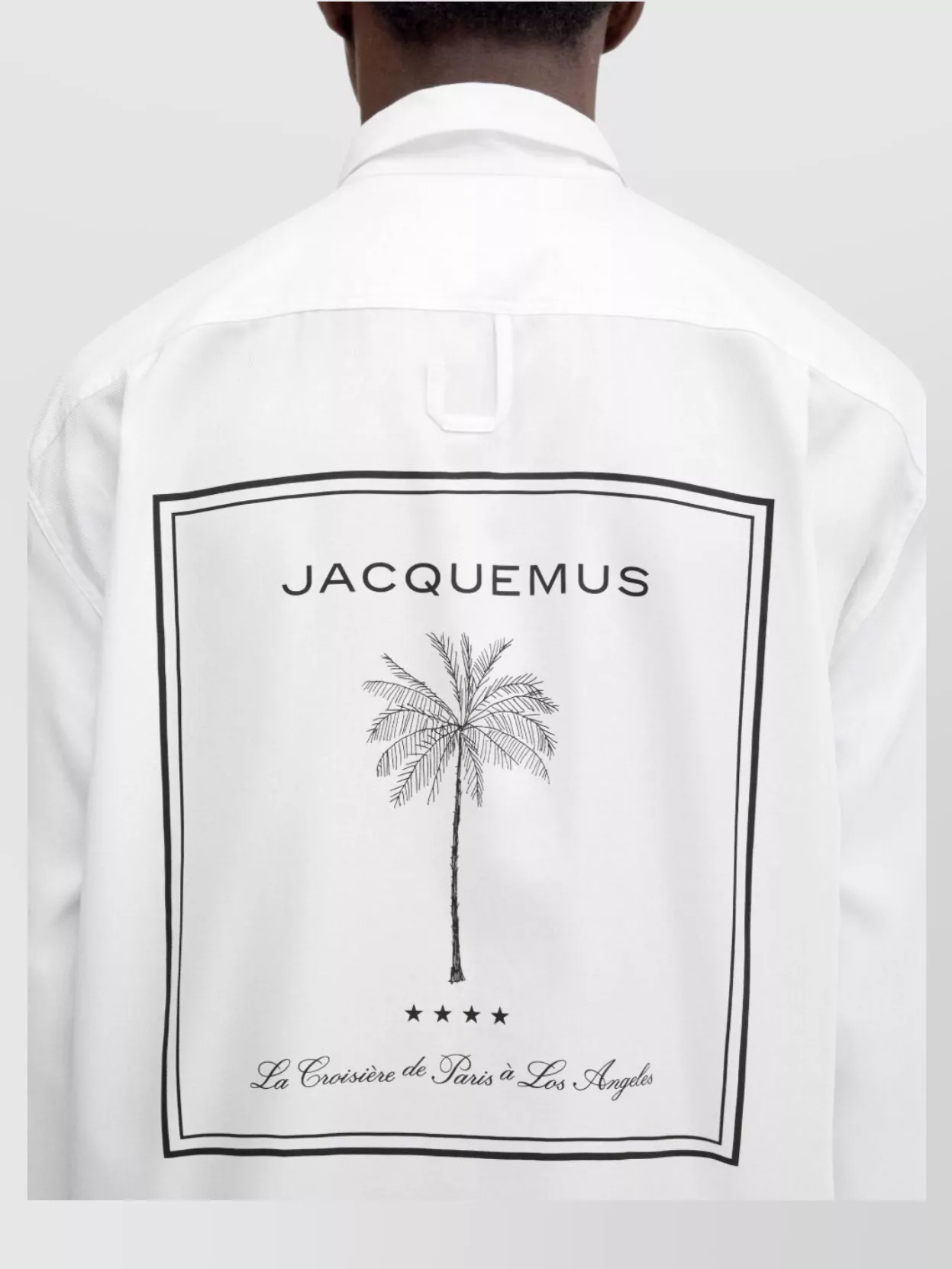 Jacquemus Collared Shirt With Embroidered Detail And Graphic Print