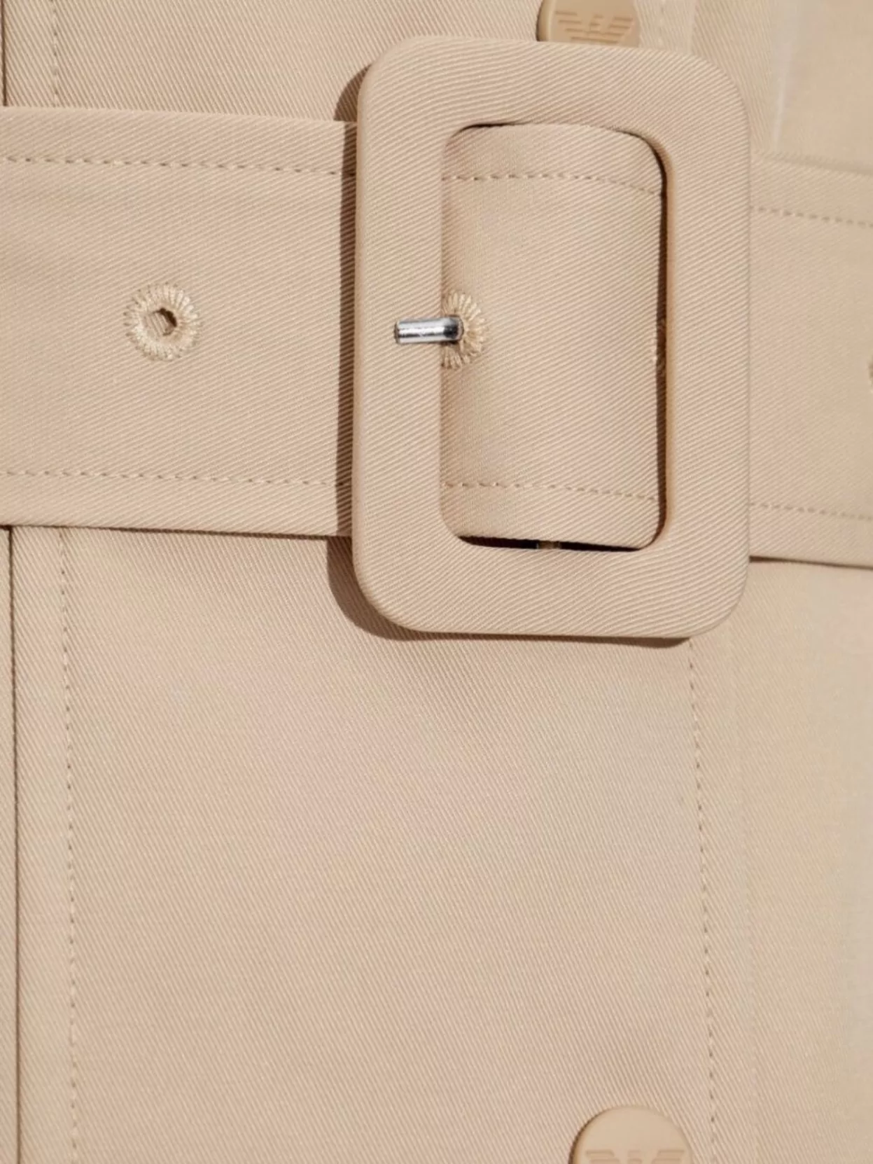 Emporio Armani Cotton Blend Trench Coat