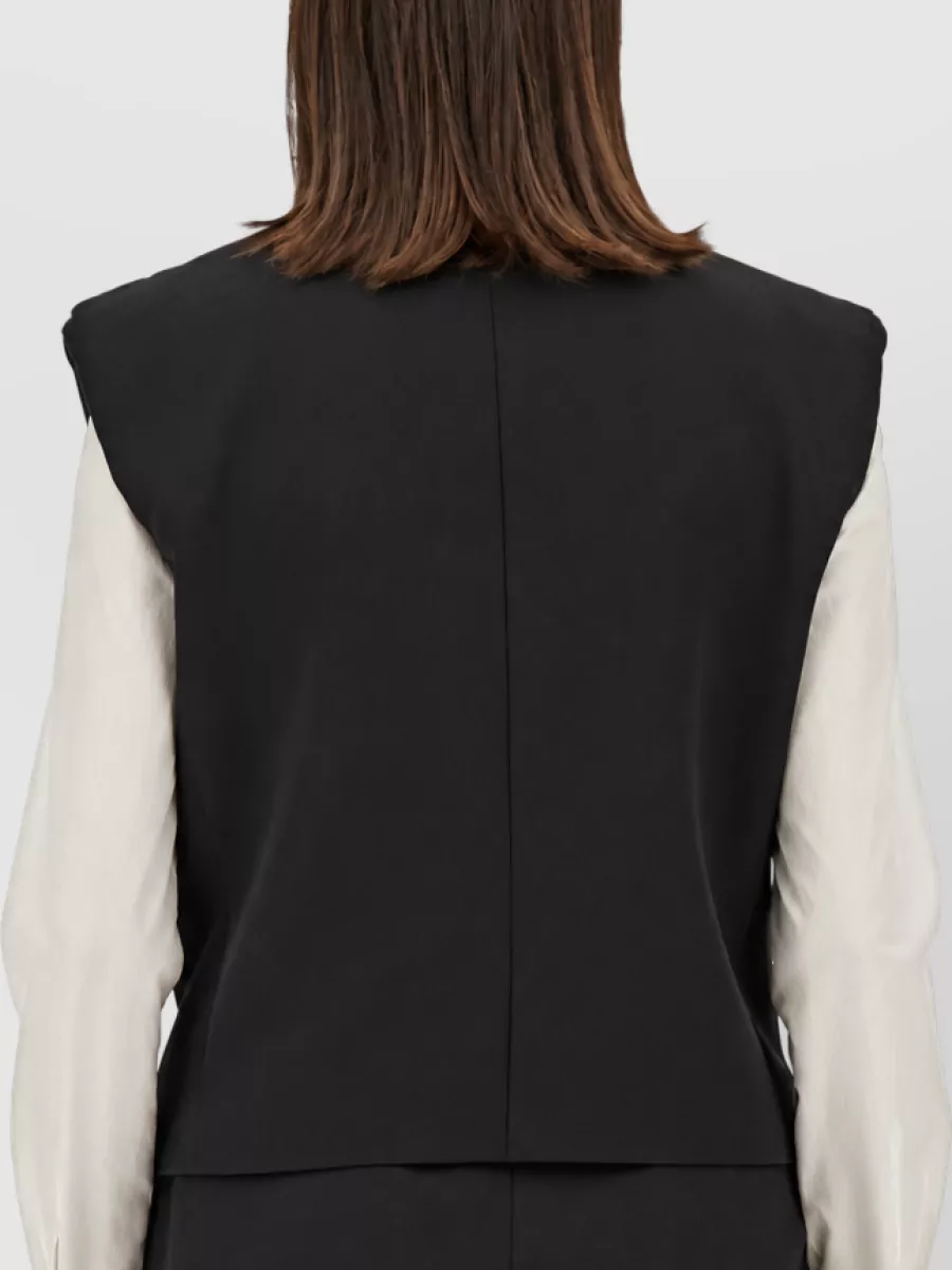 Dolce&Gabbana Double-Breasted Sleeveless Suit Jacket