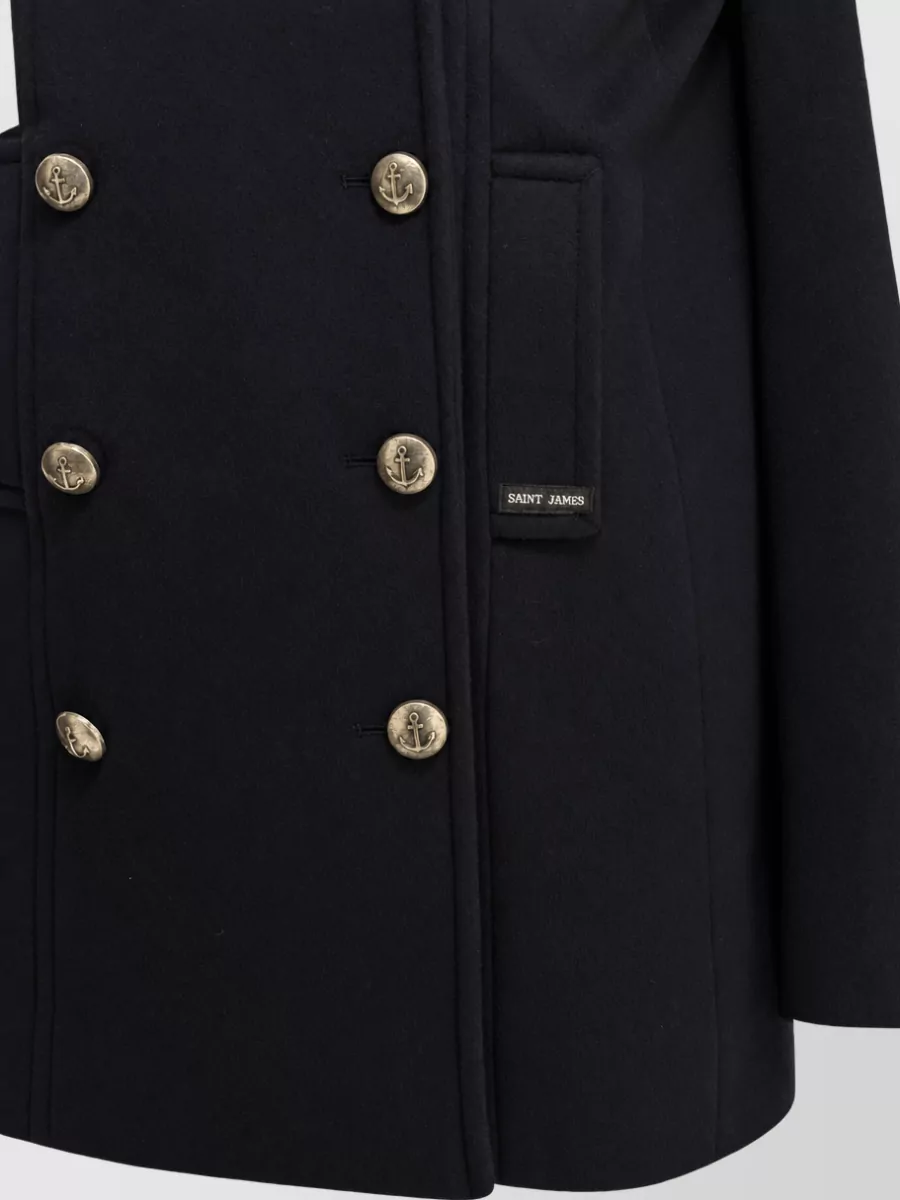 Saint James double-breasted coat