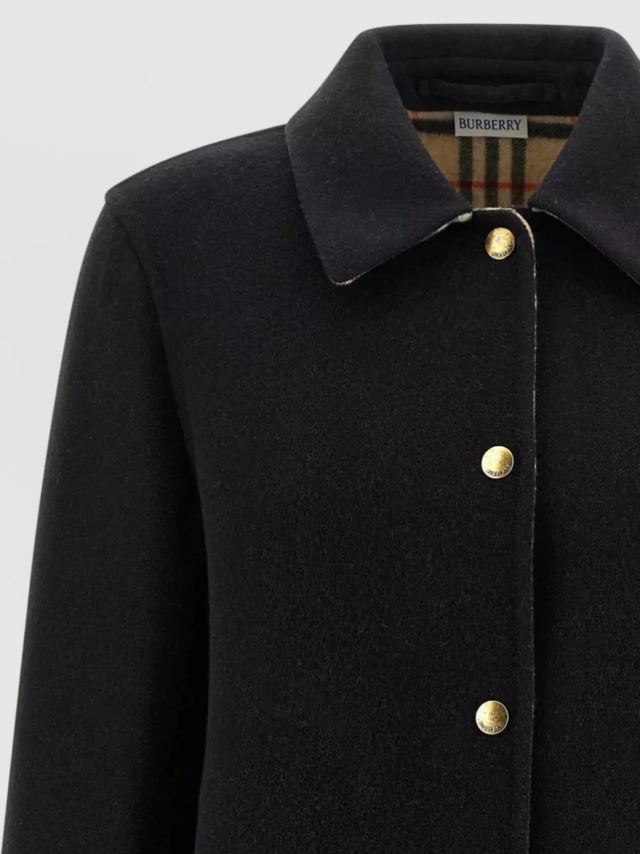 Burberry Wool Fitted Jacket
