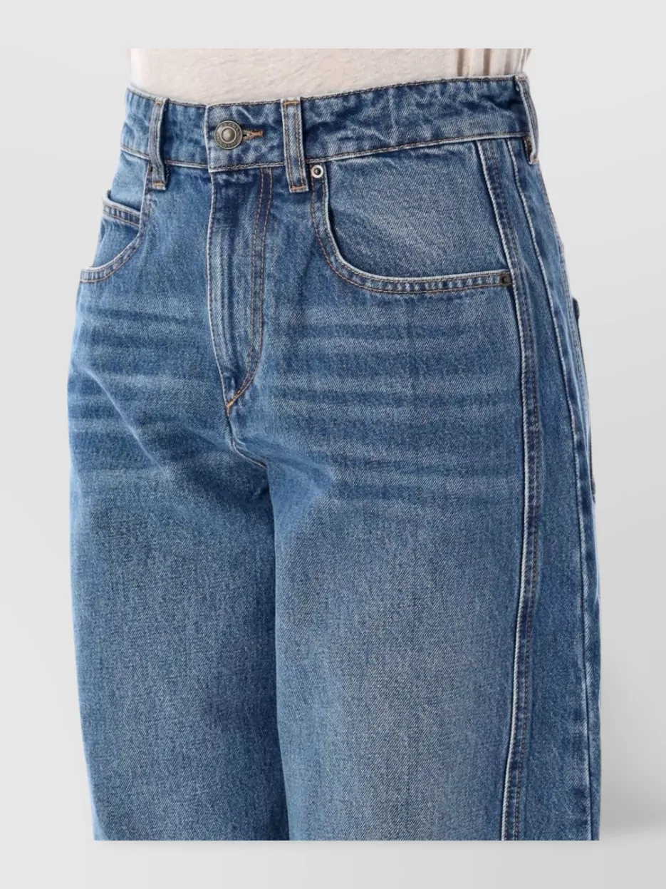 Isabel Marant Etoile Denim Trousers Five-Pocket Design