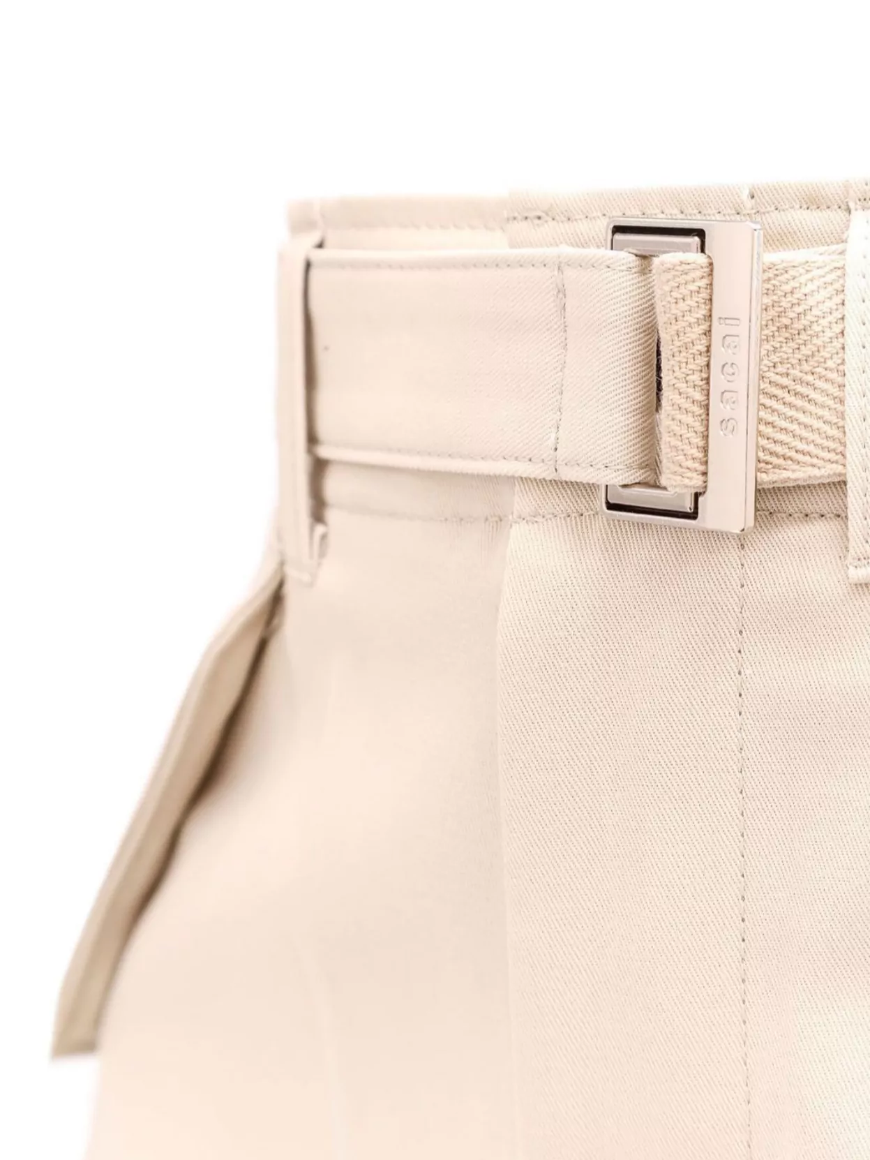 Sacai Bermuda Shorts Cupro Lining Cotton