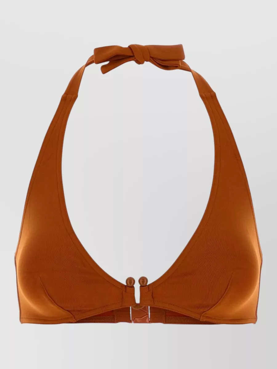 Eres stretch nylon bikini top