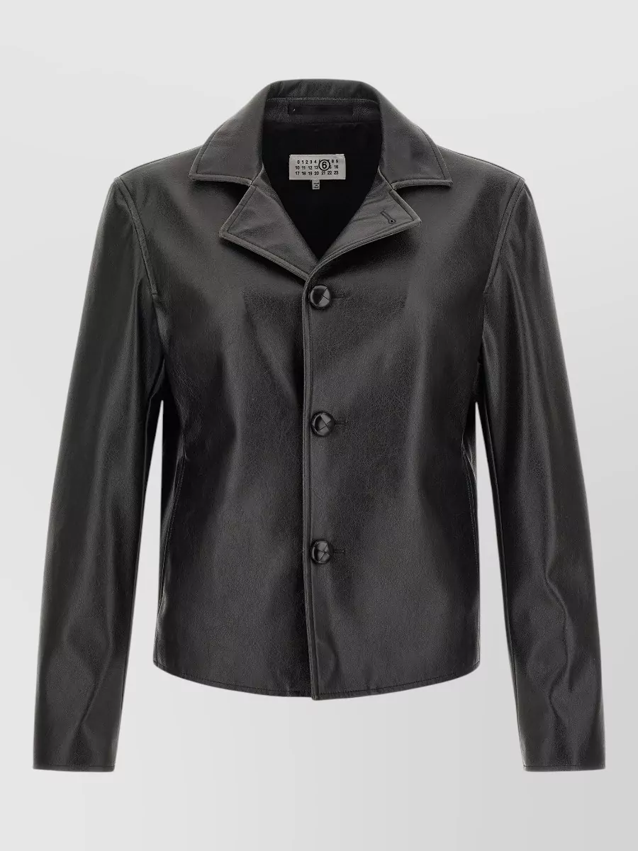 Mm6 Maison Margiela Faux leather western jacket