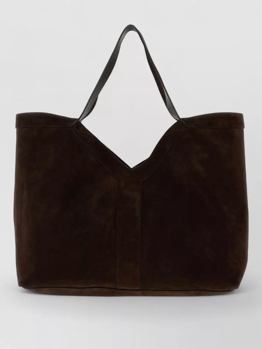 Saint Laurent suede large tote bag