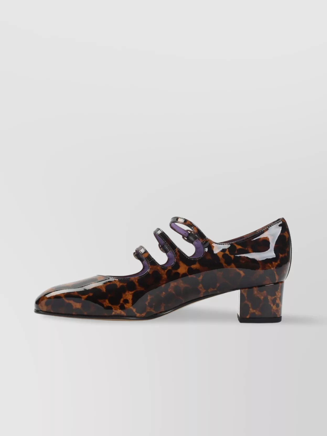 Carel Kina Mary Jane Pumps With Leopard Pattern