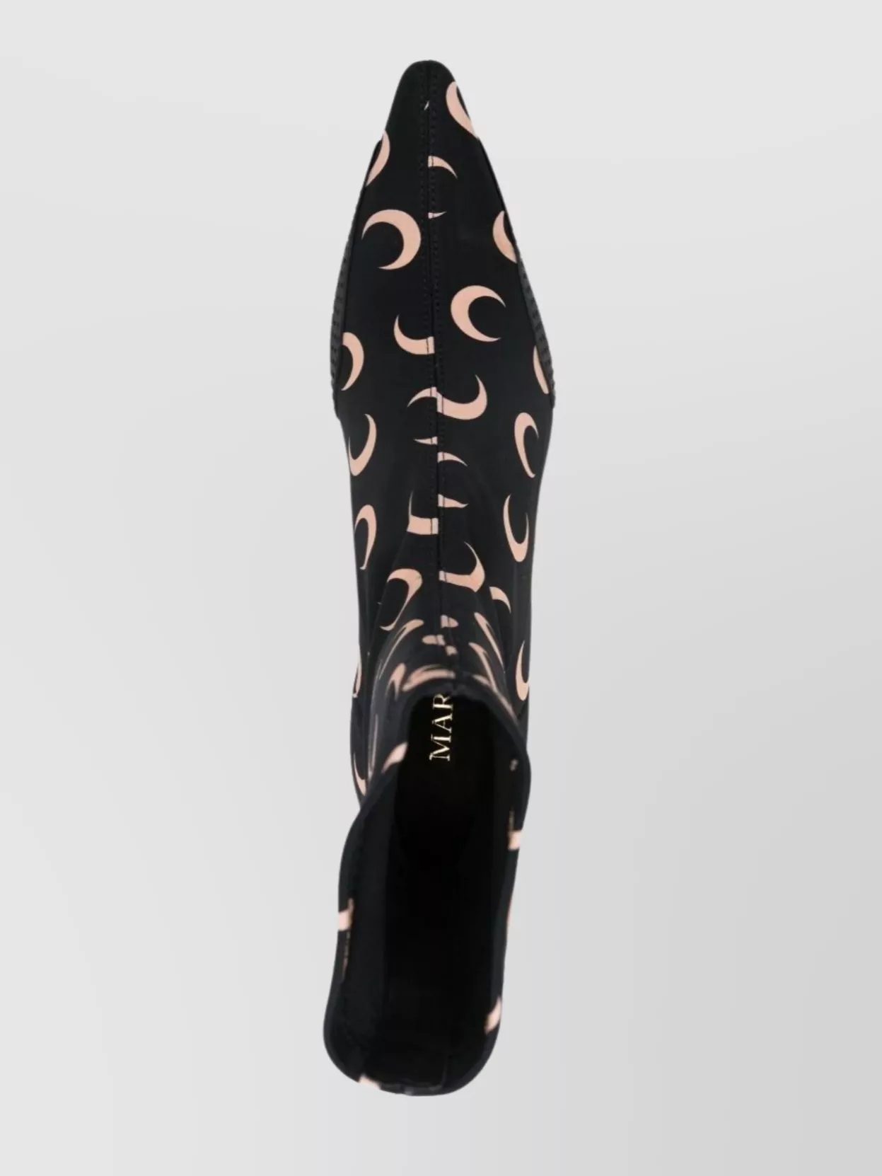Marine Serre Moon Printed Jersey Ms Boots In Black