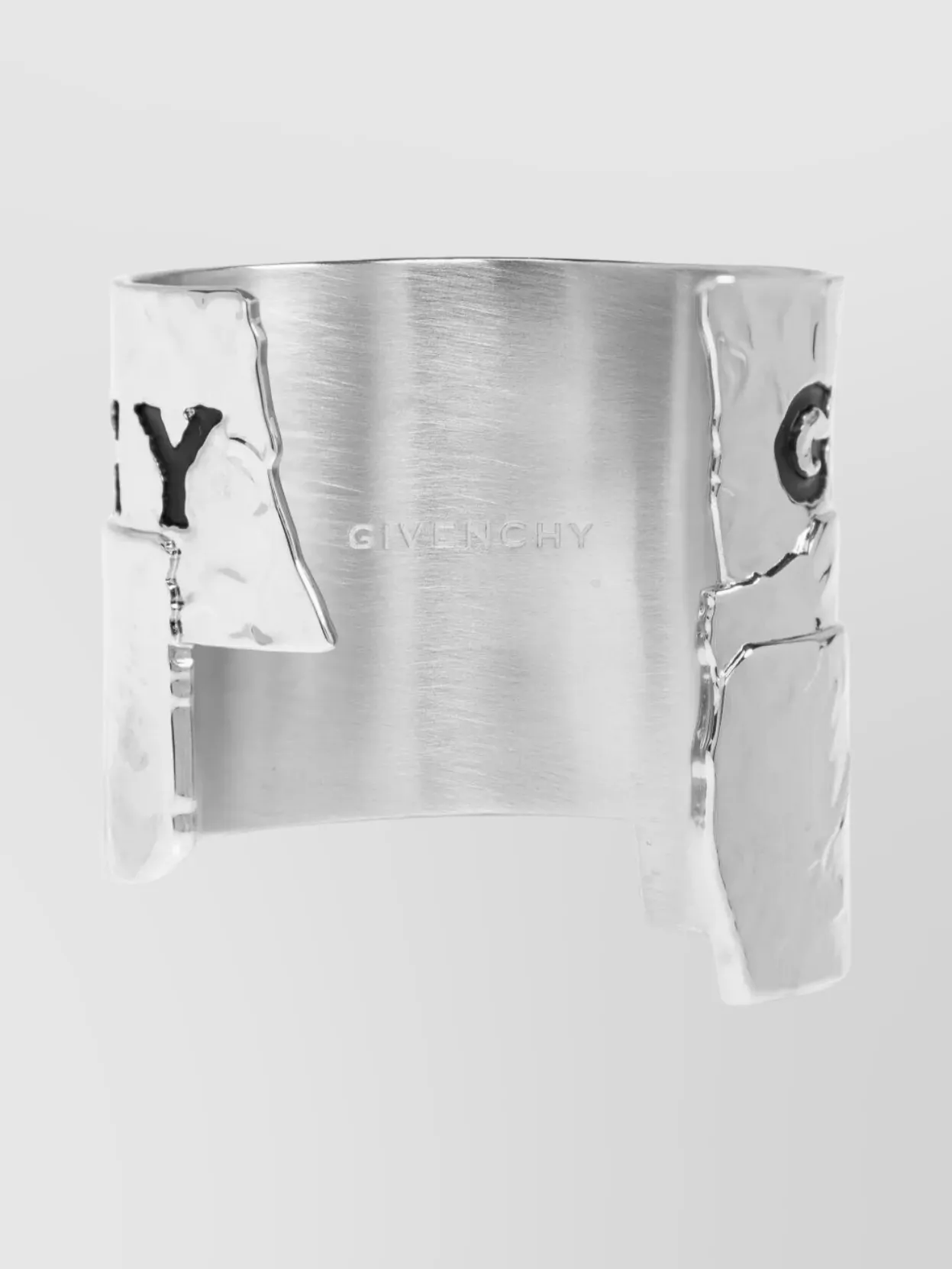 Givenchy Tape Textured Metal Cuff Bracelet Accessories