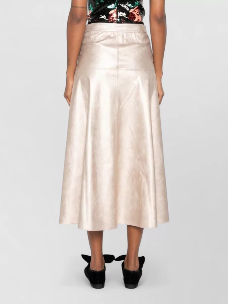 Forte Forte Panelled High-Rise Flared Midi Skirt