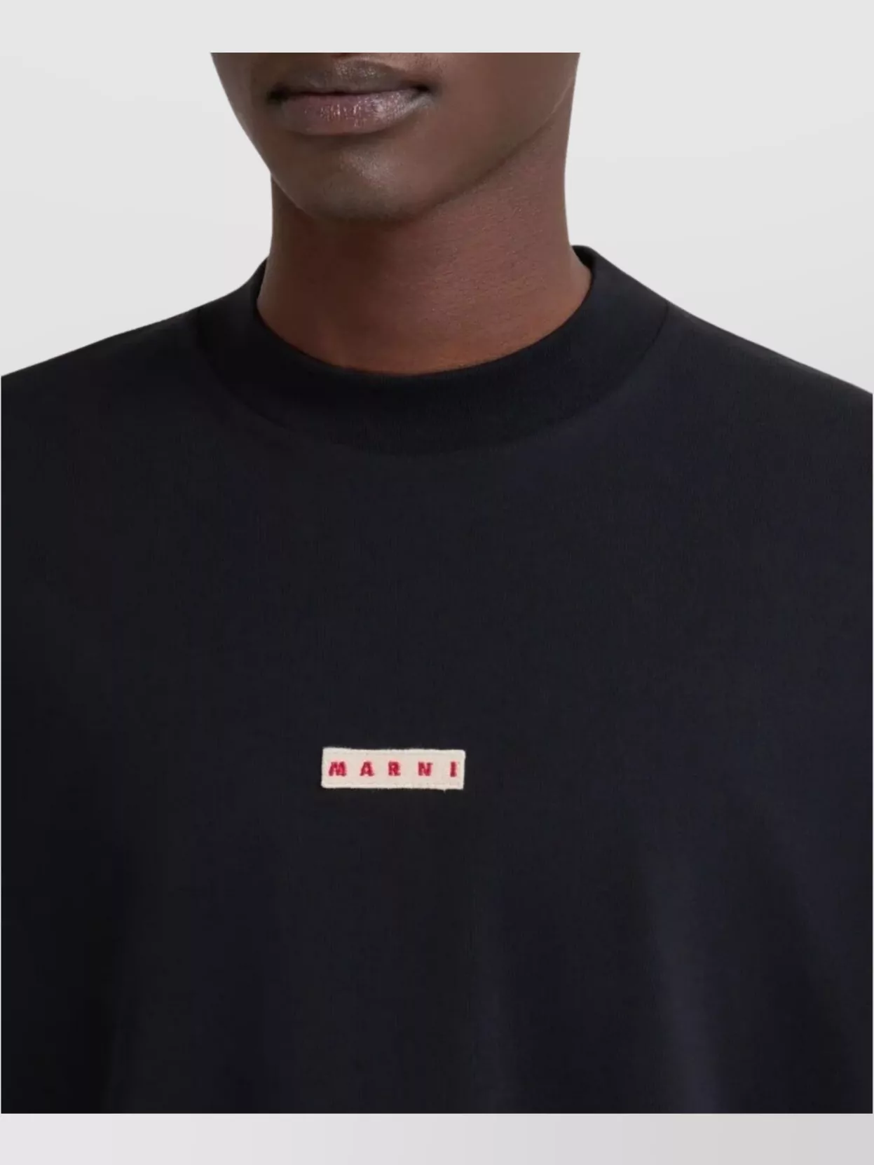 Marni Crewneck Short Sleeve T-Shirt With Relaxed Fit
