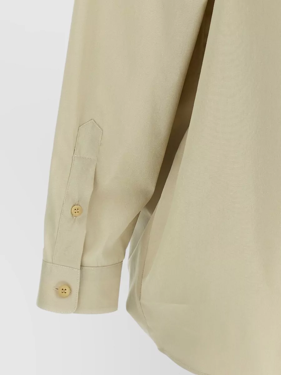 Darkpark Romy Longline Shirt Pleated Back Collar