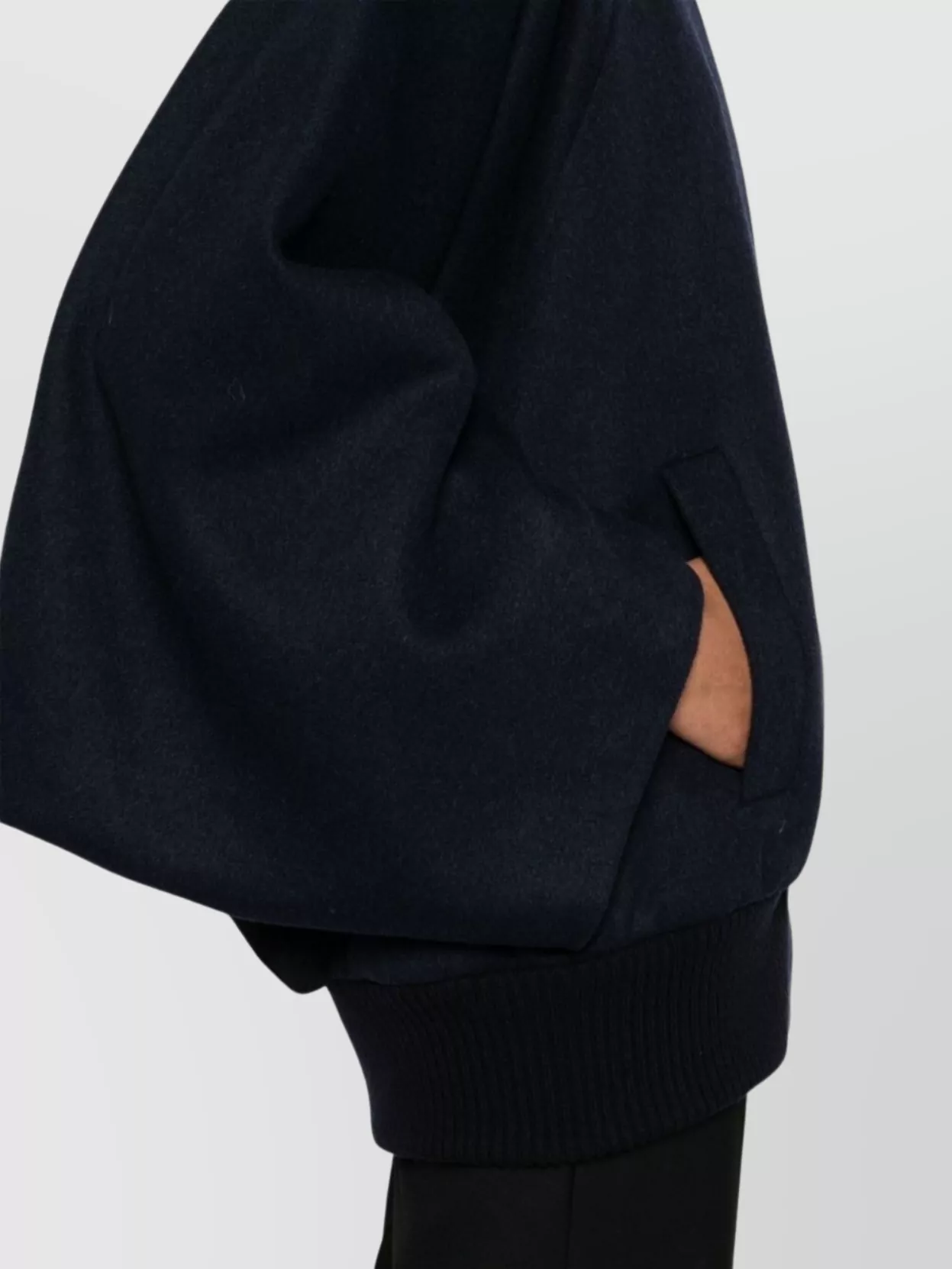 Shop Max Mara Cashmere Cape Baseball Collar