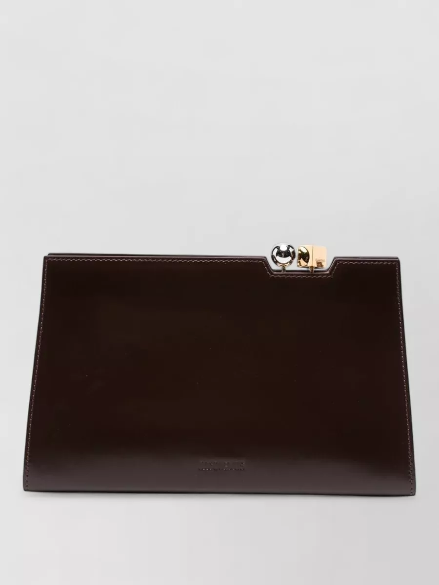 Jacquemus la pochette salon leather clutch bag