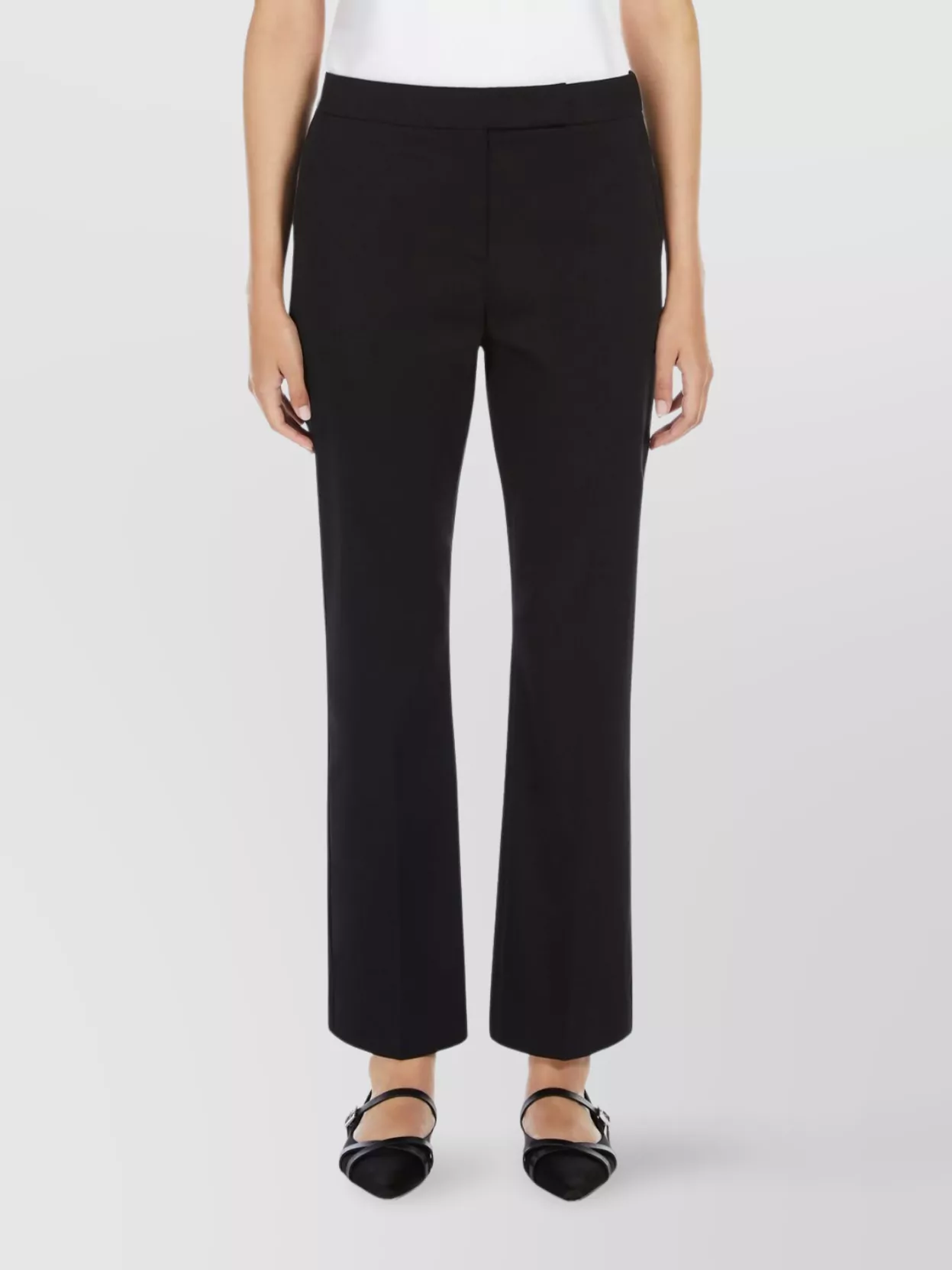 Max Mara Nepeta Ankle-length Trousers In Wool Crepe