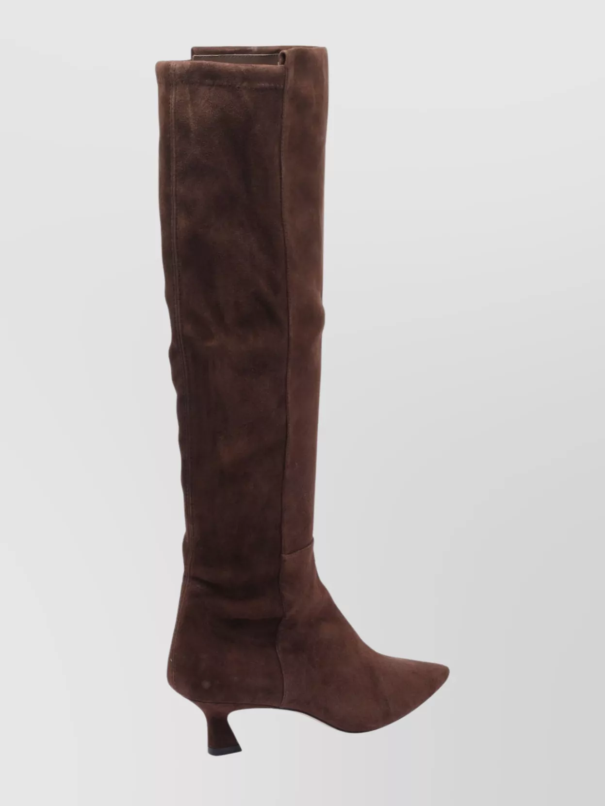 Stuart Weitzman Stylish Suede Ankle Boots With Block Heel In Brown