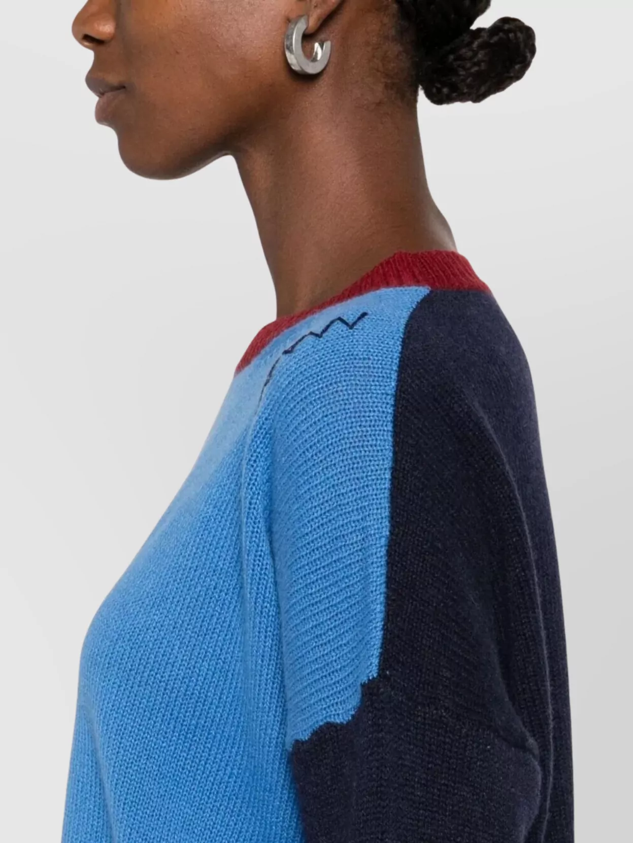 Marni Cashmere Cropped Sweater Block Design