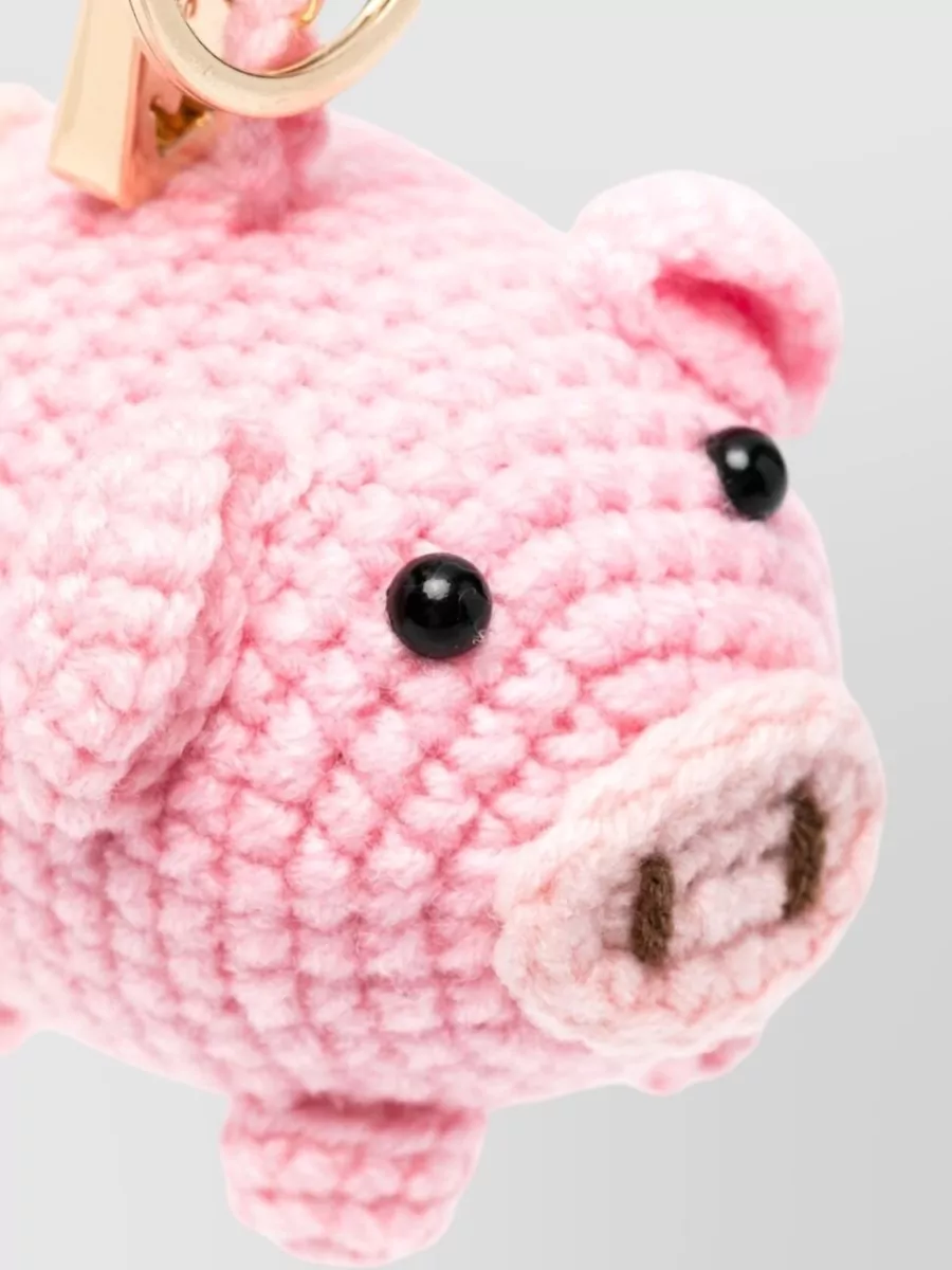 La Milanesa Crochet Pig Keyring