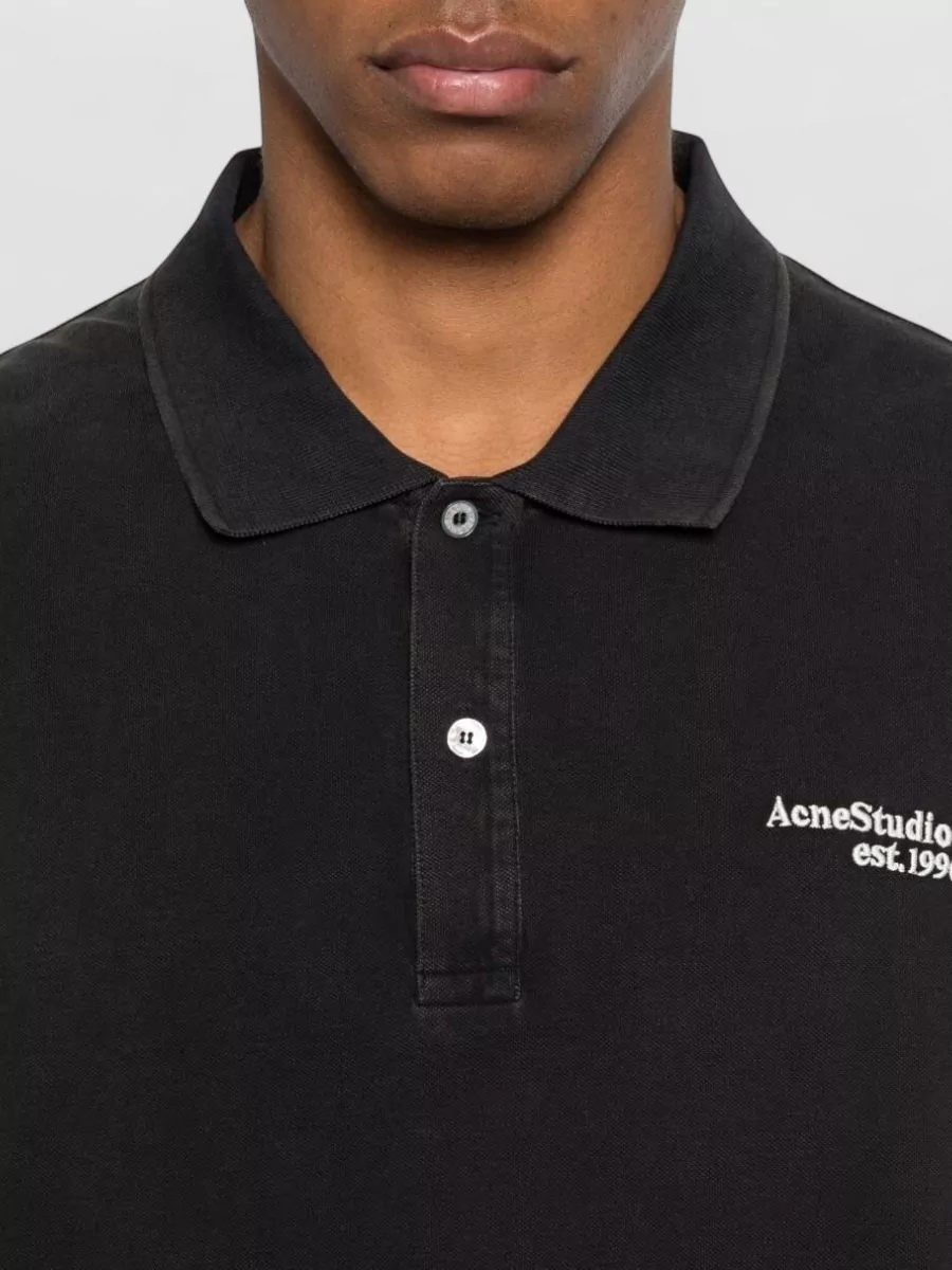 Acne Studios Cotton Relaxed-Fit Short-Sleeve Polo Shirt