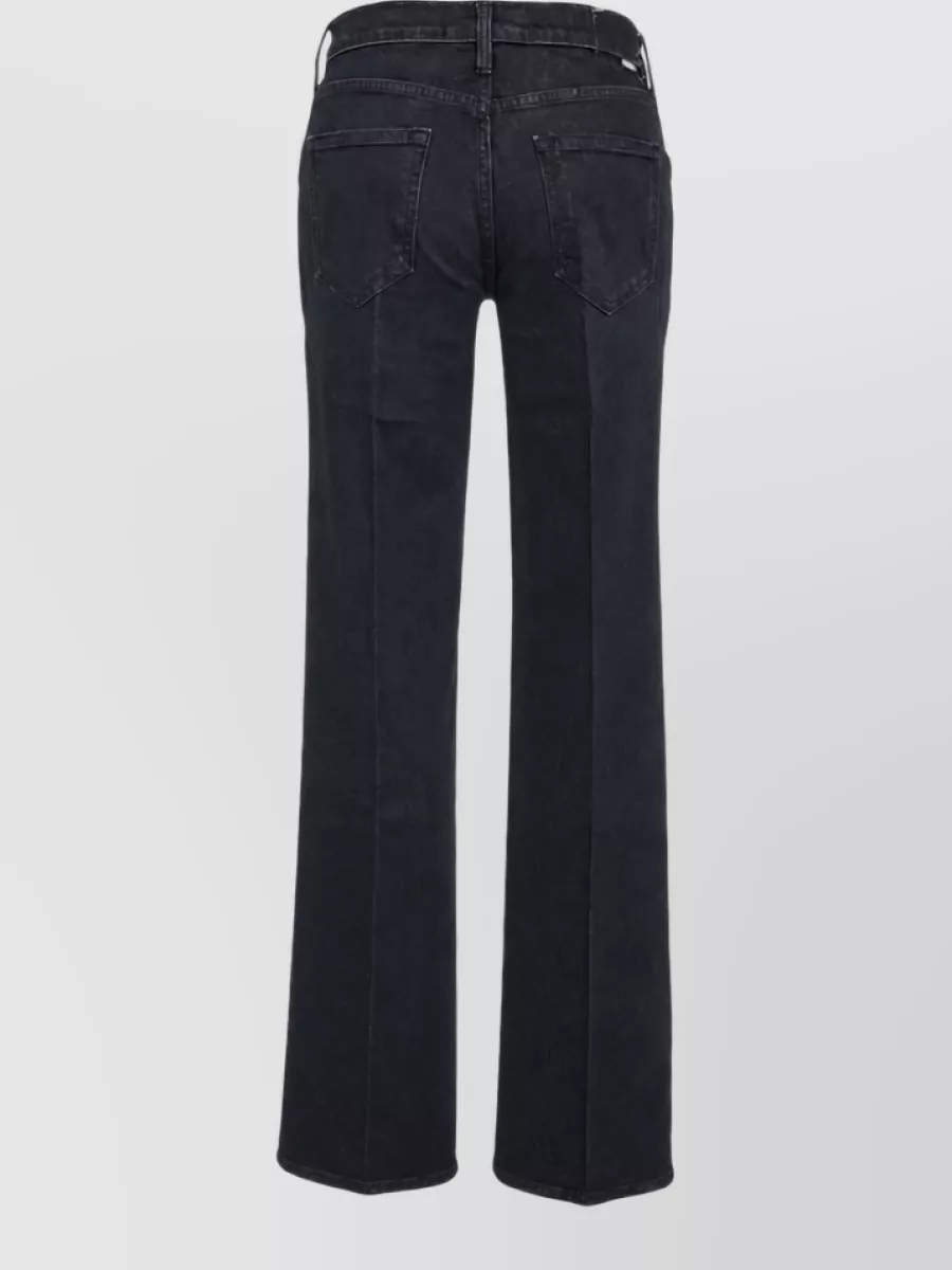 Mother Denim Mid-Rise Straight-Leg Jeans