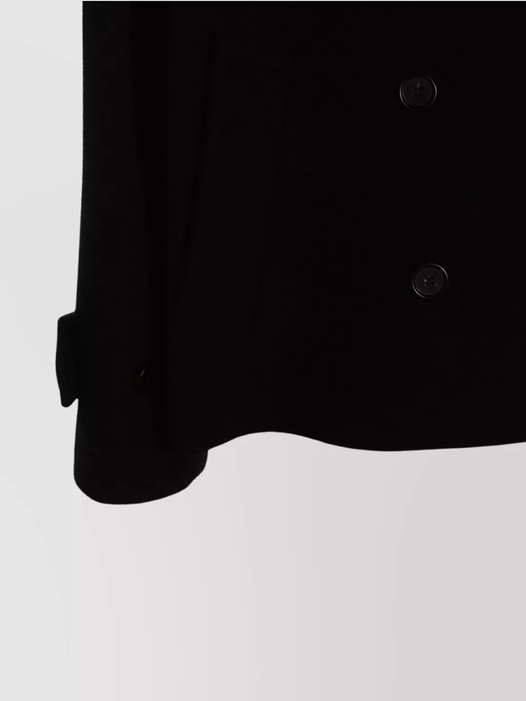 Chloé Double-breasted Notched Lapels Jacket Pockets In Black