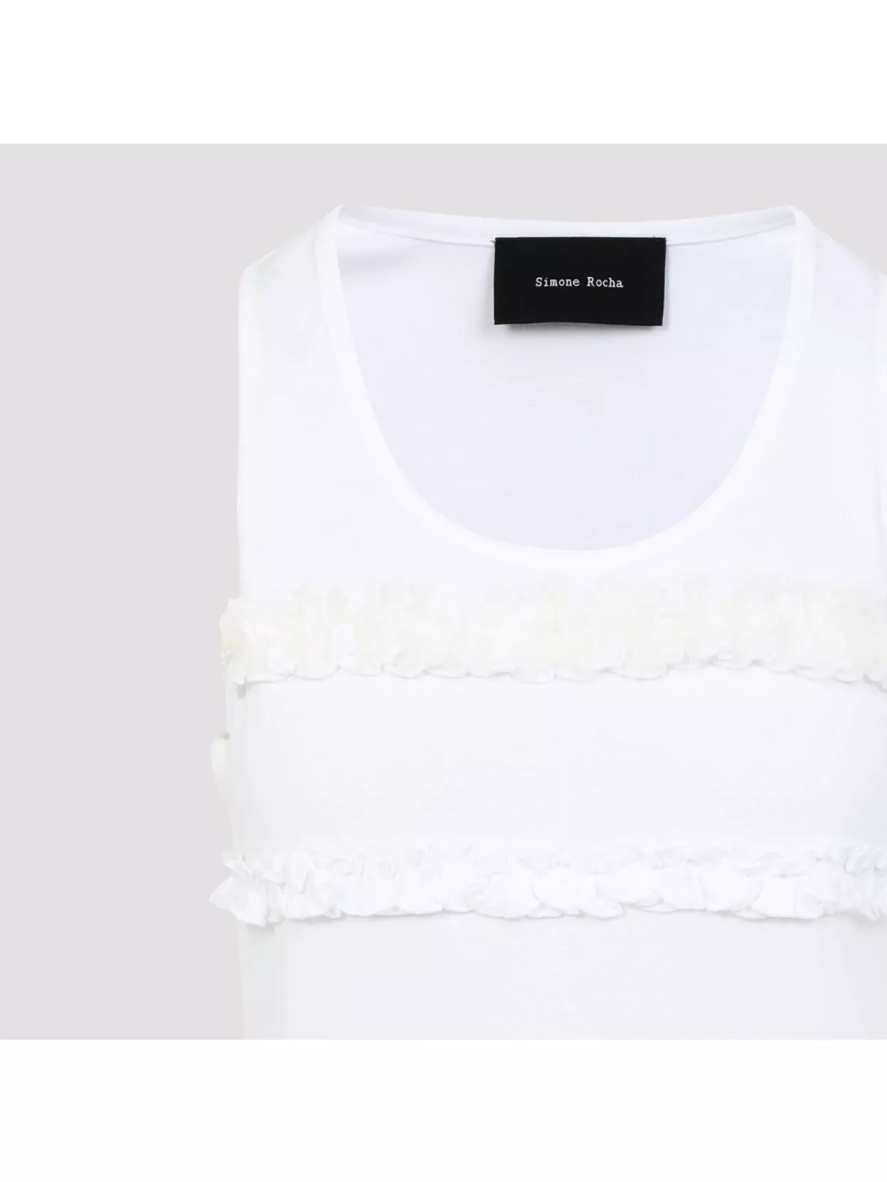 Simone Rocha Ruffle Frill Tank Top
