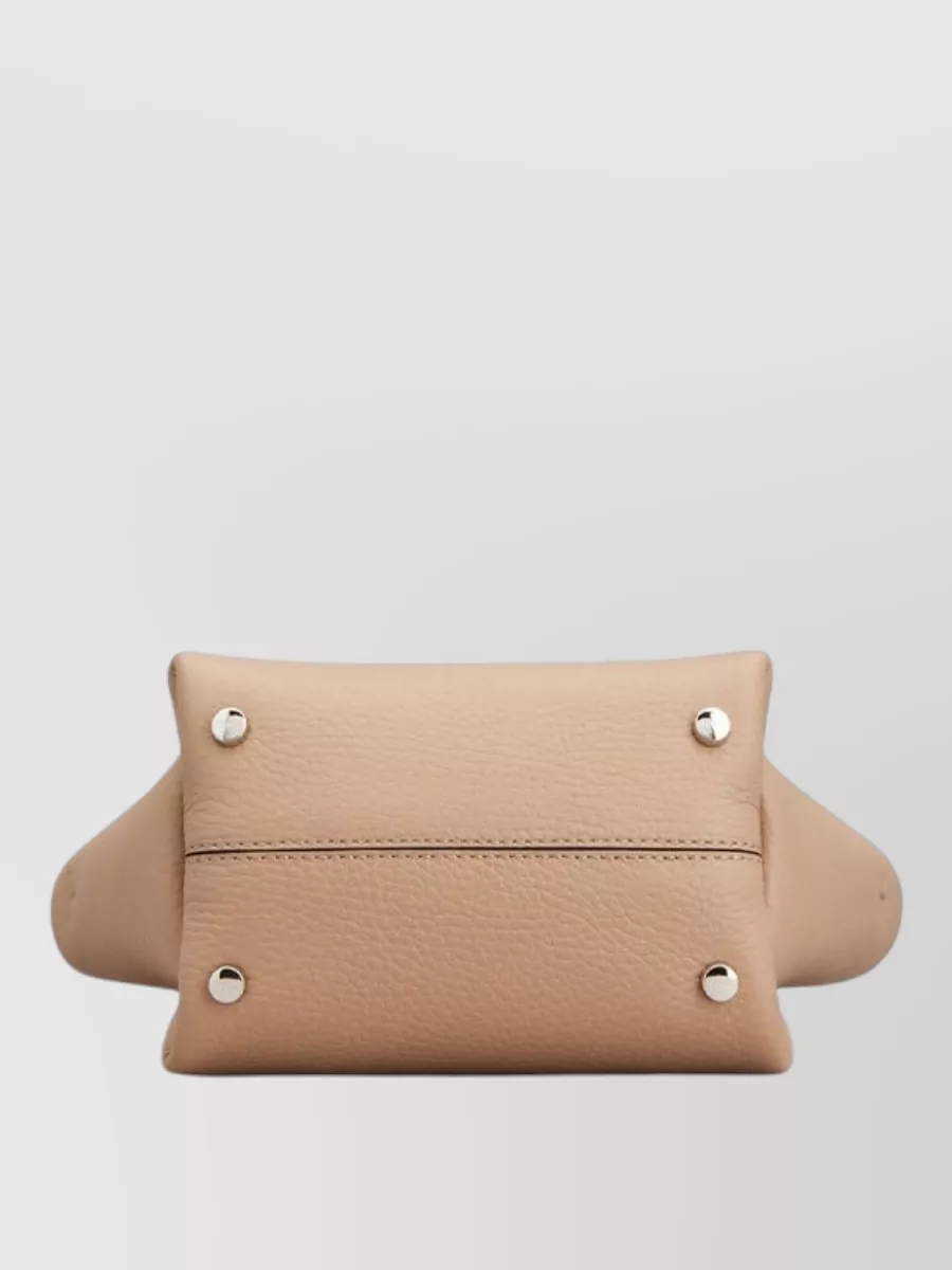 Tod's Micro Leather Tote Bag Detachable Shoulder Strap