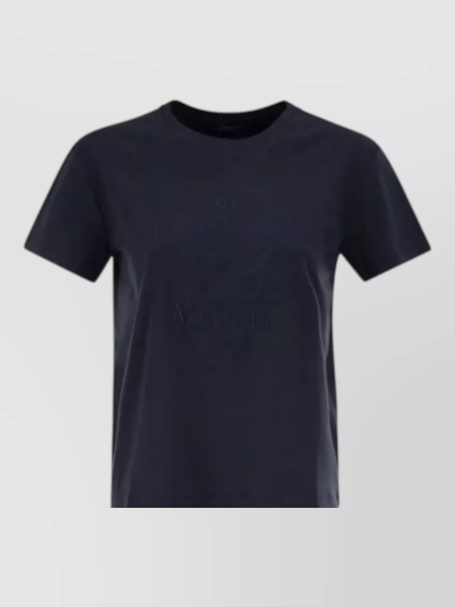 S Max Mara embroidered cotton short-sleeve t-shirt
