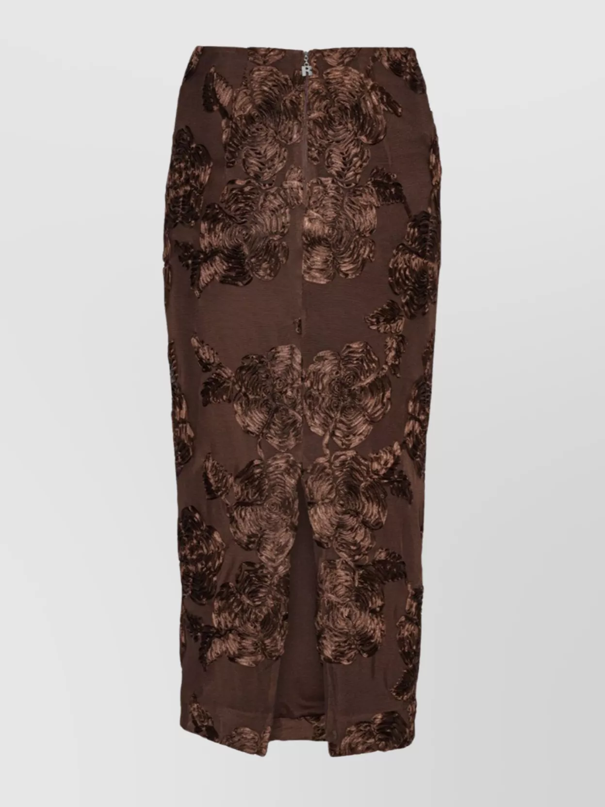 Rotate Floral Midi Skirt In Textured Fabric