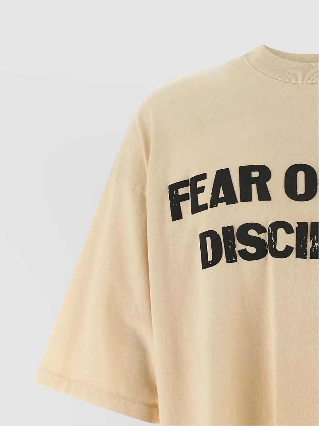 Fear Of God Oversized Graphic Print Crew Neck T-Shirt