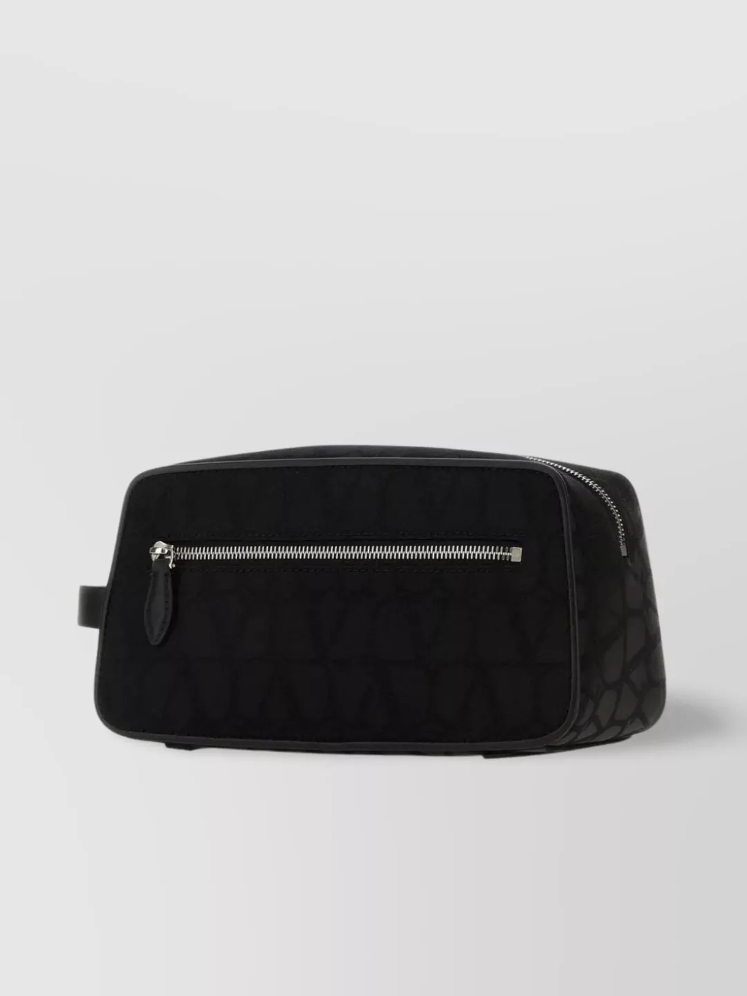 Shop Valentino Iconographe Quilted Clutch With Leather Handle In Black