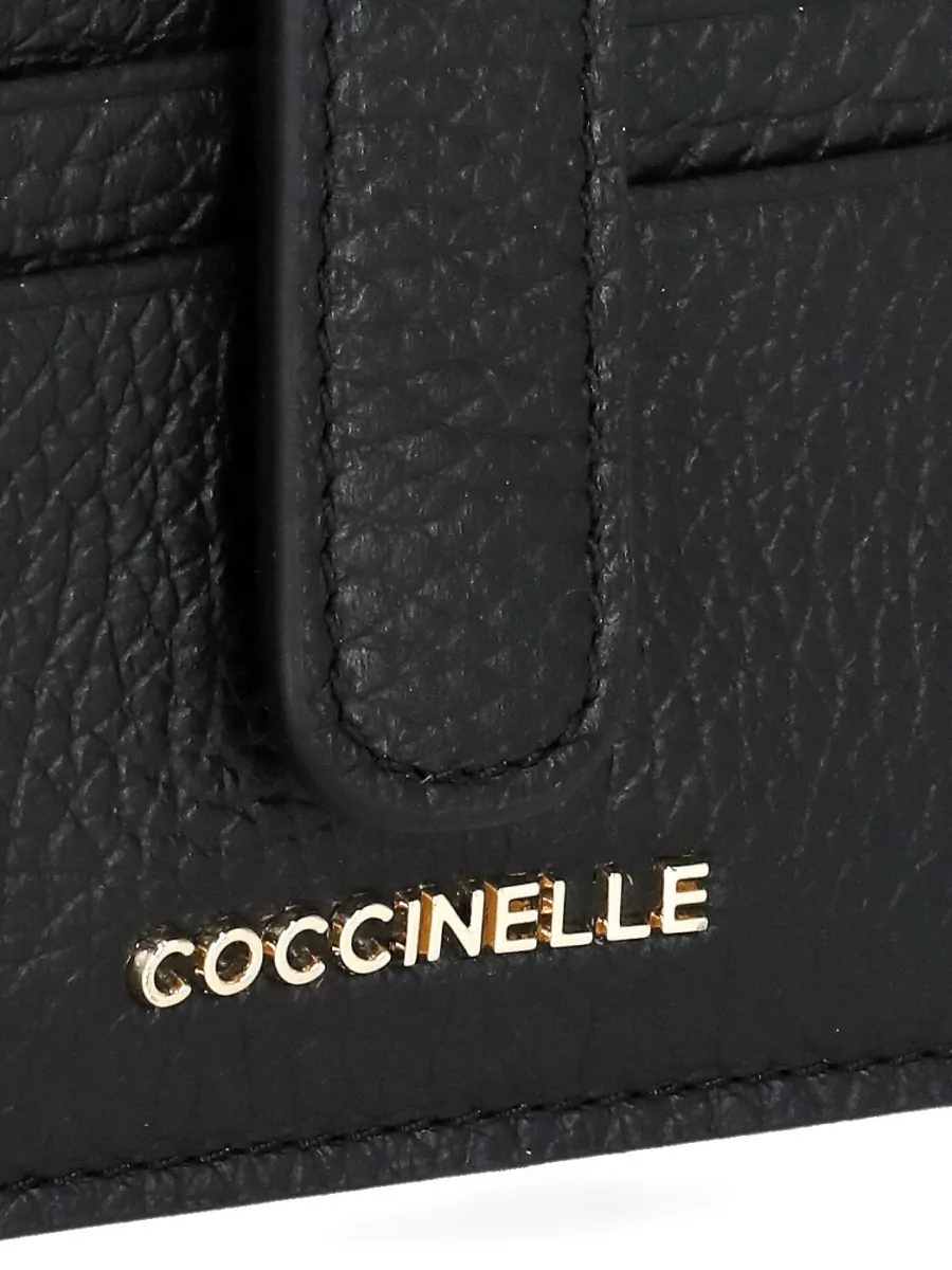 Coccinelle Textured Leather Wallet Compact Design