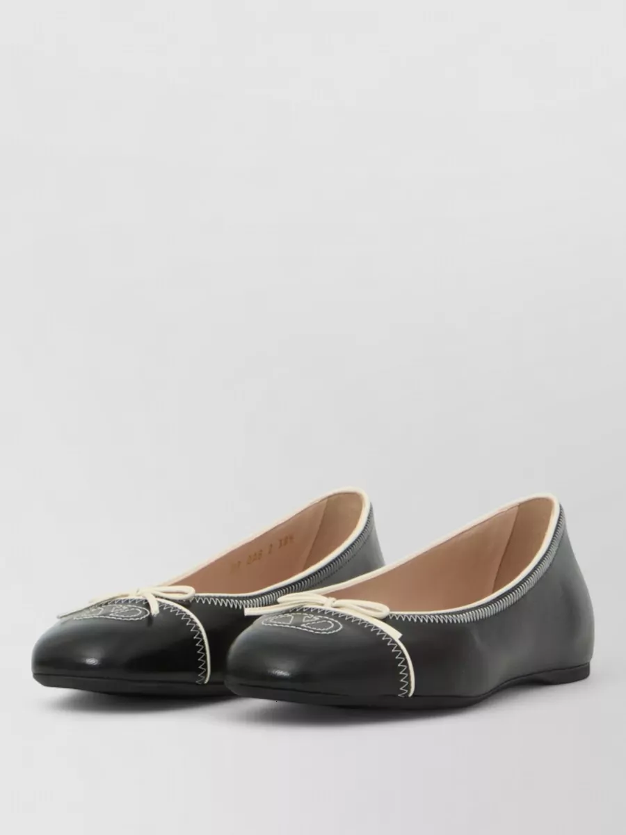 Valentino Garavani leather ballerina flats