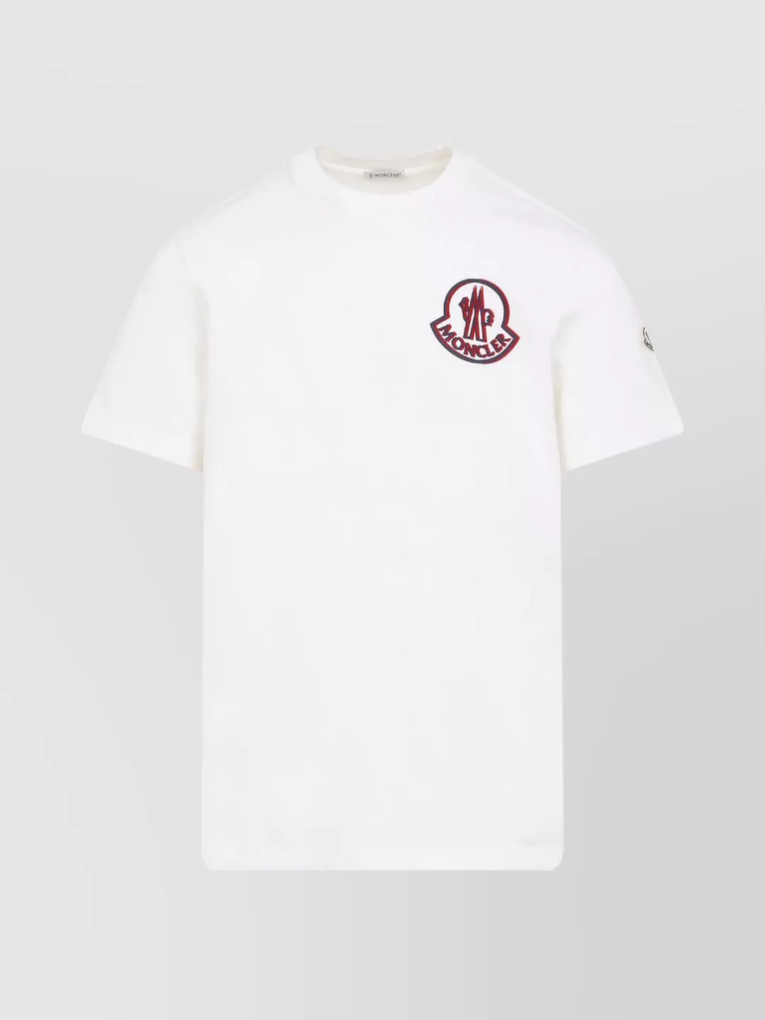 Moncler Crew Neck Logo Patch Short Sleeve T-Shirt