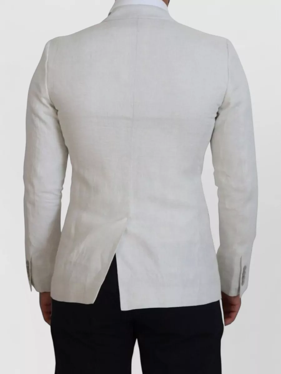 Dolce&Gabbana Linen Silk Slim-Fit Single-Breasted Blazer