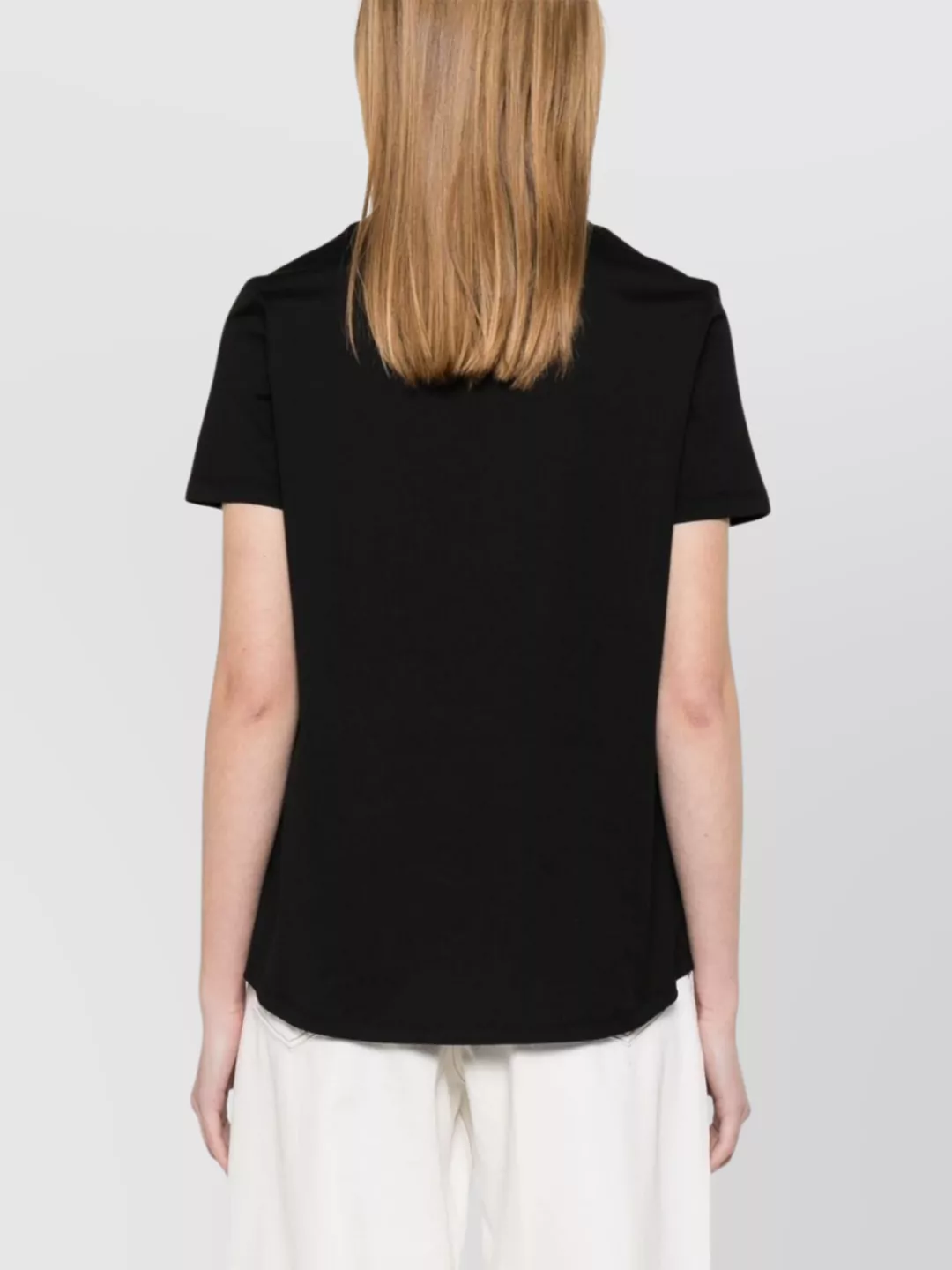 S Max Mara Crew Neck Lightweight Top With Short Sleeves