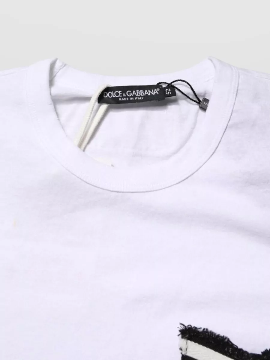Dolce&Gabbana Striped Cotton Crew Neck T-Shirt