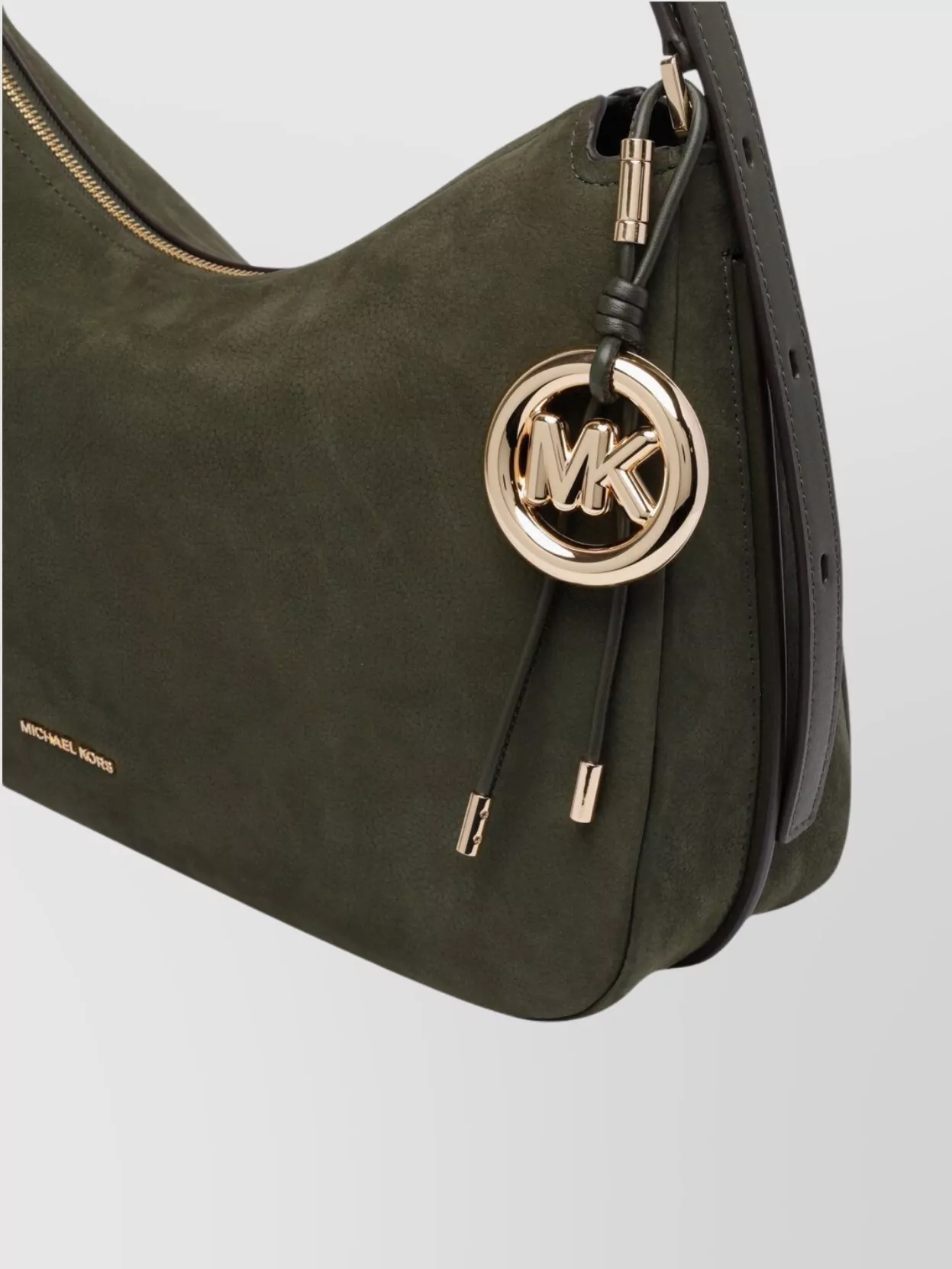 Michael Michael Kors Nolita Suede Shoulder Bag With Gold Hardware
