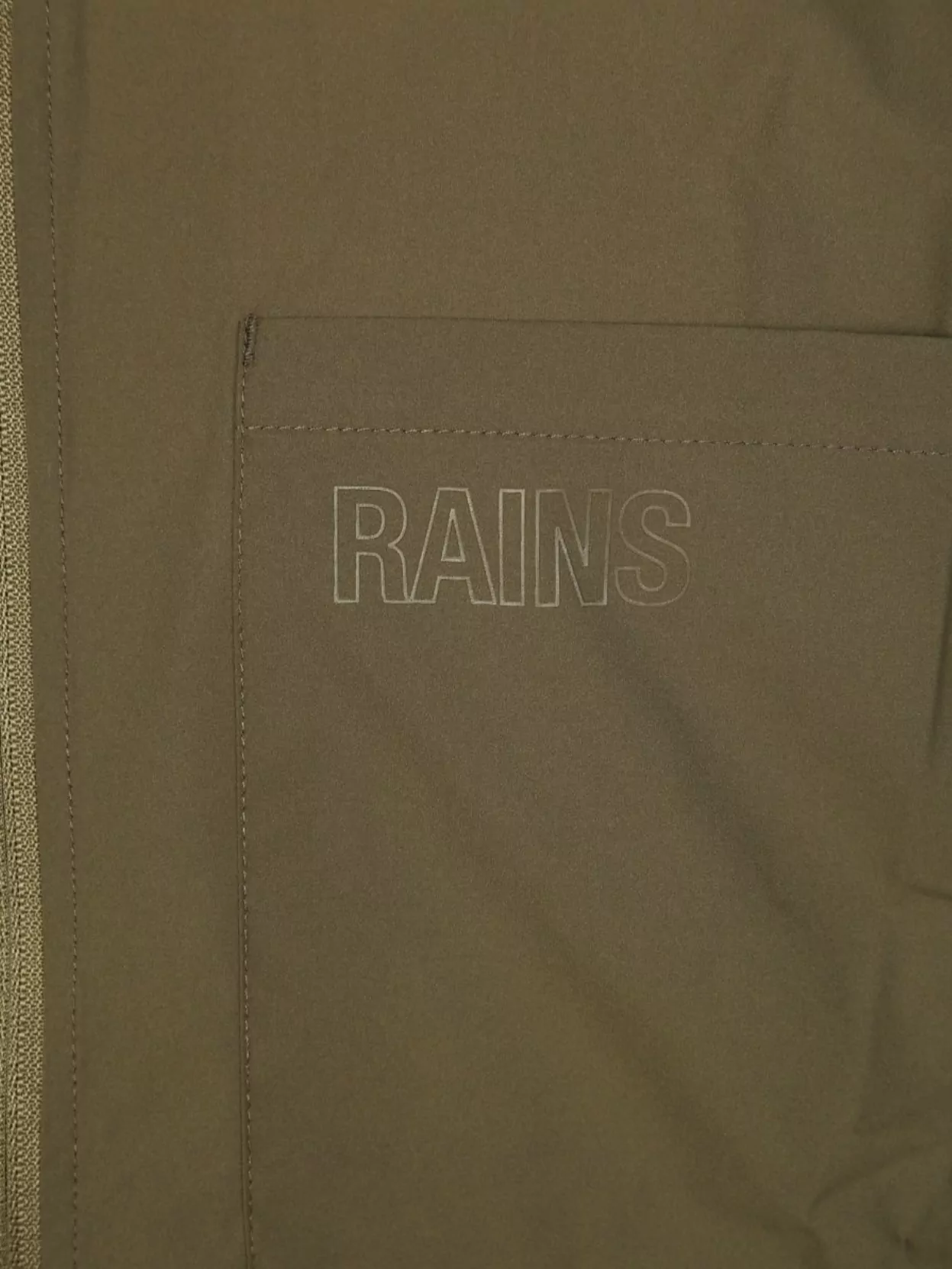 Rains Collared Neck Front Pocket Long Sleeves