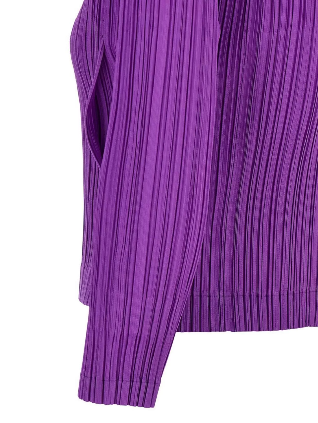 Pleats Please Issey Miyake August Knit Cardigan Ribbed Design