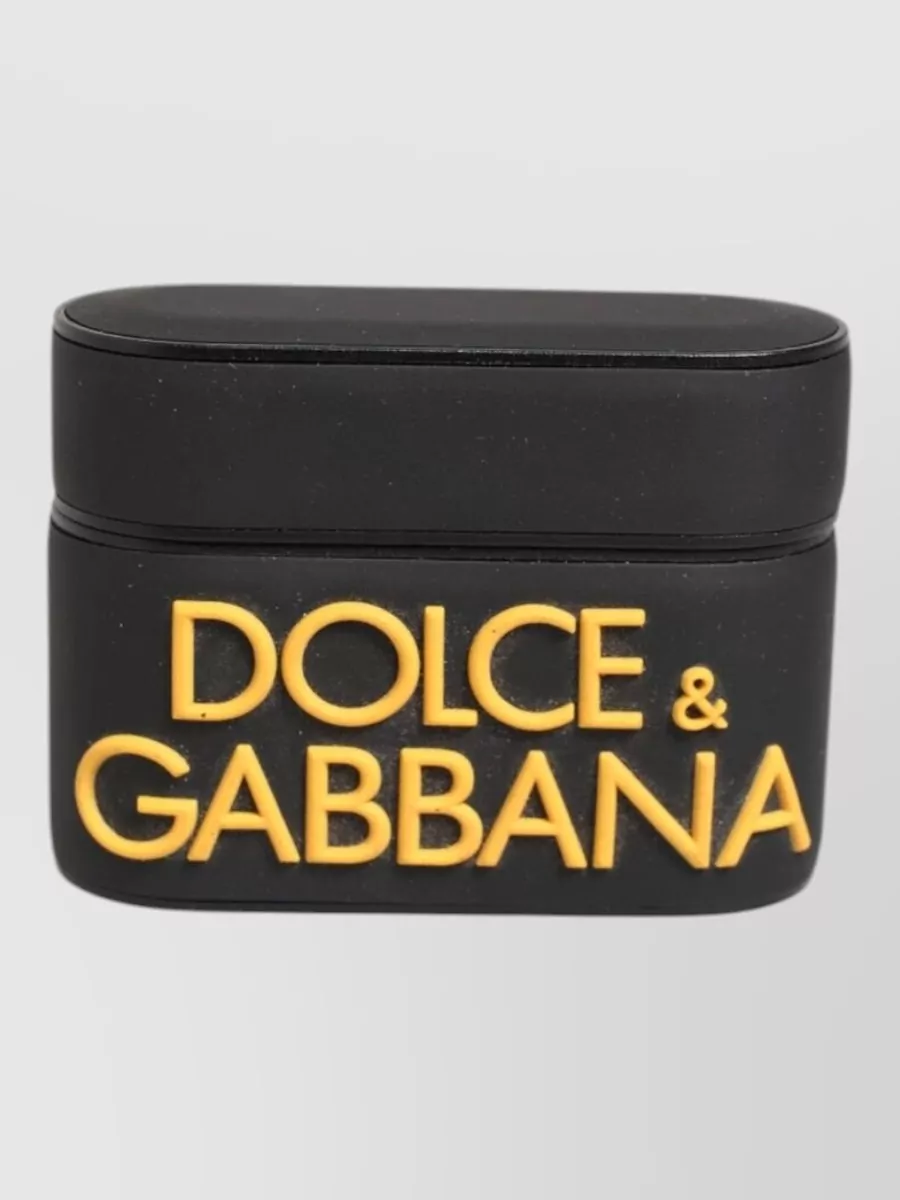 Dolce&Gabbana rubber logo embossed airpods case