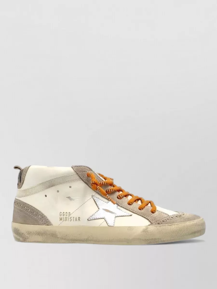 Golden Goose Leather Lace-Up Sneakers