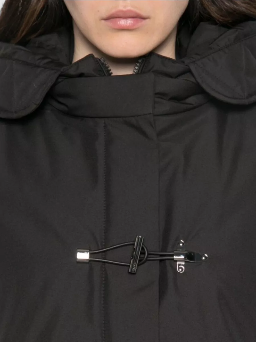 Fay Quilted Hooded Midi Puffer Jacket
