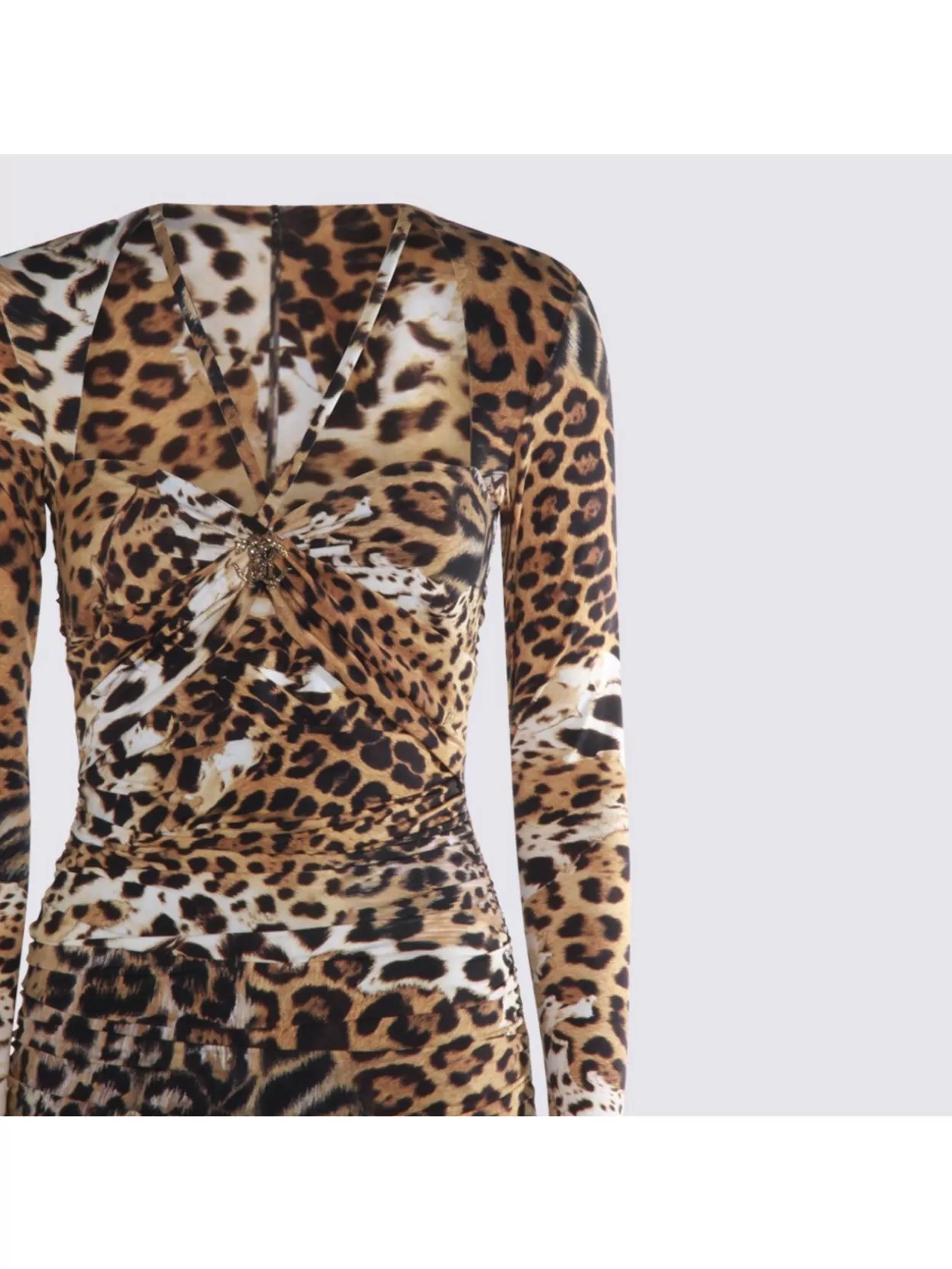 Roberto Cavalli Knee Length Dress Leopard Print