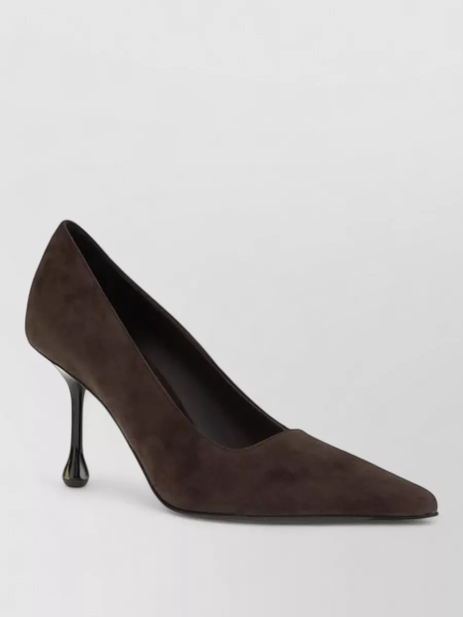 Jimmy Choo leather pointed-toe pumps