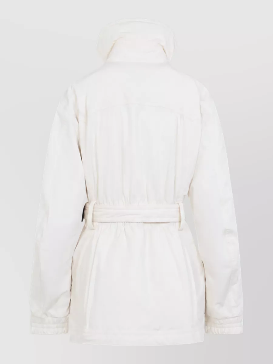 Moncler Grenoble Down Belted Hooded Fitted Jacket