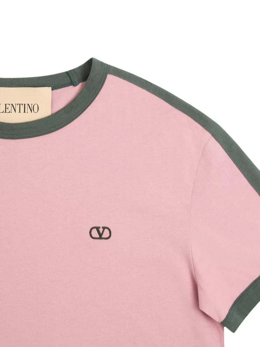 Valentino Embroidered Cotton-Jersey T-Shirt